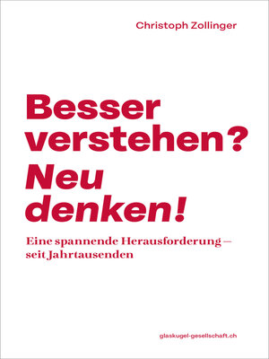 cover image of Besser verstehen? Neu denken!